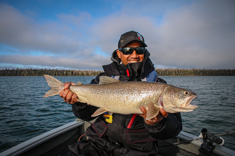 Eric with not a record lake trout